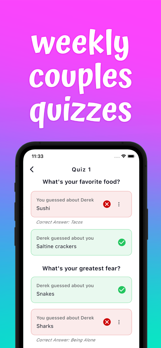 Koala Chat weekly couples quiz